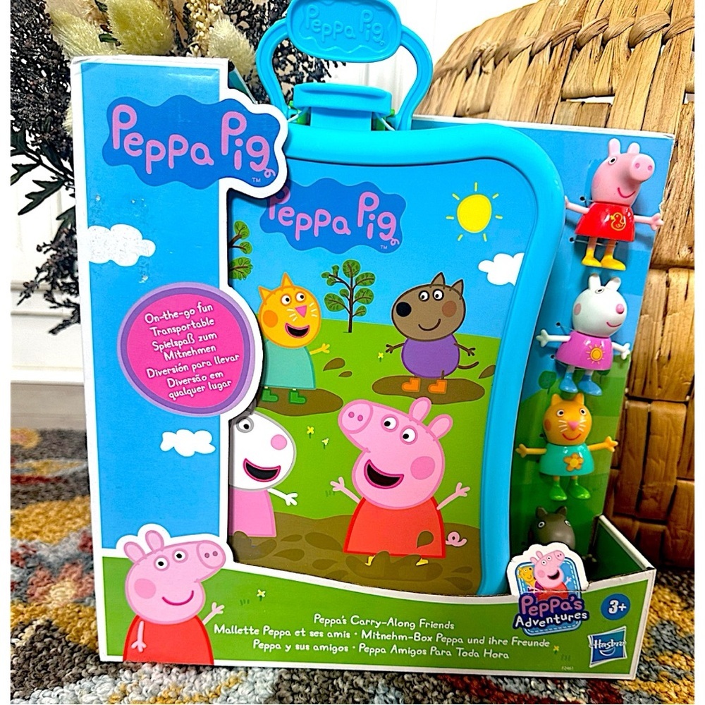 New Peppa Pig Adventure Travel Carry Along Friends and Case Limited Edition Set - Picture 2 of 15